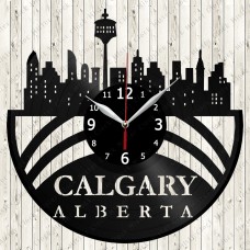 Calgary City Vinyl Clock 