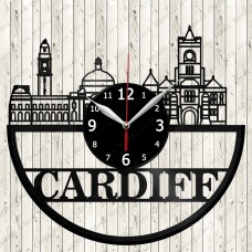 Cardiff City Vinyl Clock 