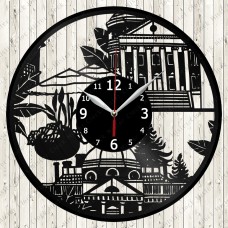 Charlottesville City Vinyl Clock 