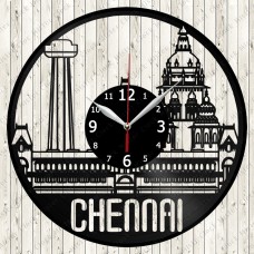 Chennai City Vinyl Record Clock 