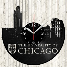 Chicago University Vinyl  Record  Clock 