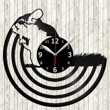 Chinchilla Vinyl Clock 