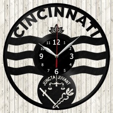 Cincinnati City Vinyl Clock 