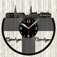 City Copenhagen Vinyl  Record  Clock 