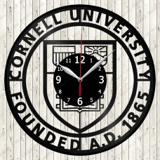 Cornell University Vinyl  Record  Clock 