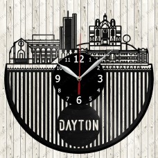 Dayton City Vinyl  Record  Clock 