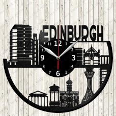 Edinburgh City Vinyl  Clock 