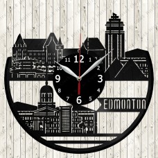 Edmonton City Vinyl  Clock 