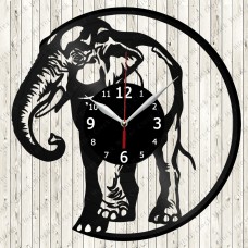  Vinyl Clock Elephant