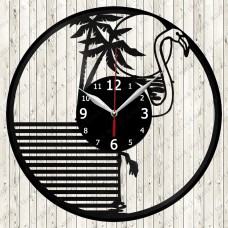 Flamingo Vinyl Clock 