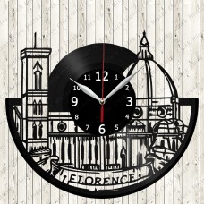 Florence City Vinyl  Record  Clock 