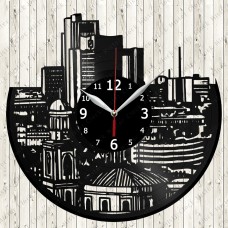 Frankfurt City Vinyl  Clock 