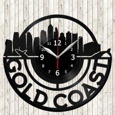 Gold Coast City Vinyl  Record  Clock 