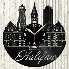 Halifax City Vinyl  Record  Clock 