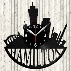 Hamilton City Vinyl  Clock 