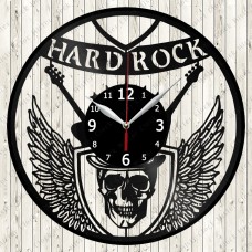 Hard Rock Vinyl Record Clock 