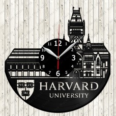 Harvard University Vinyl  Clock 