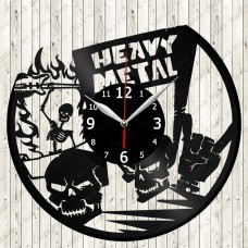 Heavy Metal  Vinyl Record Clock 
