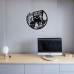 Heavy Metal  Vinyl Record Clock 