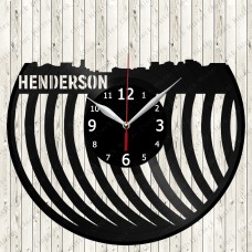 Henderson City Vinyl  Record  Clock 