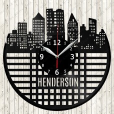 Henderson City Vinyl  Clock 