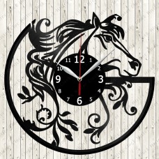 Horse  Vinyl Record Clock 