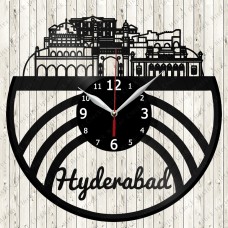 Hyderabad City Vinyl  Clock 