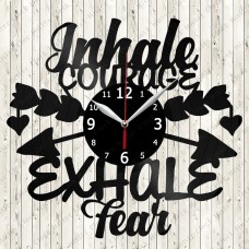  Inhale exhale Vinyl Clock 