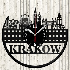 Krakow City Vinyl  Clock 