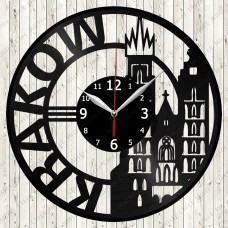 Krakow  City Vinyl  Record  Clock 