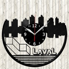 Laval City Vinyl  Record  Clock 