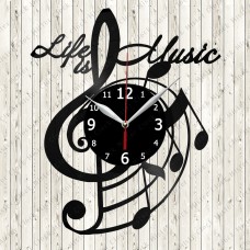 Life is music Vinyl Clock 