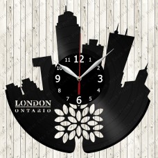 London City Vinyl  Record  Clock 