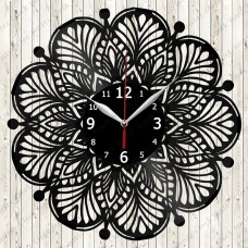 Mandala Vinyl Clock 