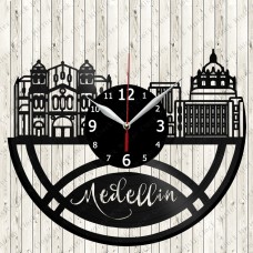 Medellin City Vinyl  Clock 