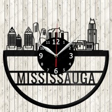 Mississauga City Vinyl  Record  Clock 