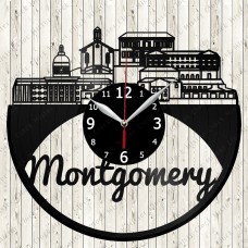 Montgomery City Vinyl  Clock 