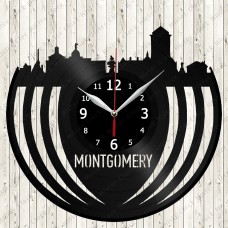 Montgomery City Vinyl  Record  Clock 