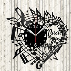 Music is my soul Vinyl Record Clock 