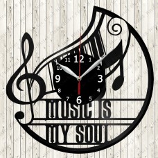  Music is my soul Vinyl Clock 