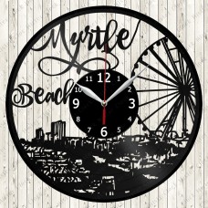 Myrtle Beach City Vinyl Clock 