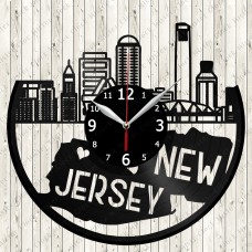  New Jersey City Vinyl Clock 