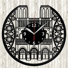 Notre Dame Vinyl Clock 