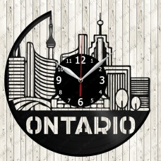 Ontario  Vinyl Clock 