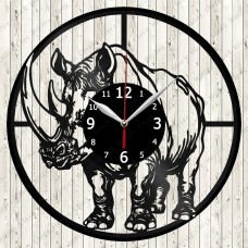  Vinyl Clock Rhinoceros