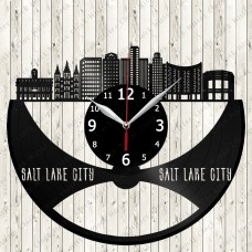  Salt Lake City Vinyl Record Clock 