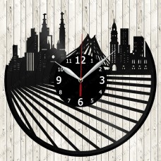 Sao Paulo City Vinyl  Clock 