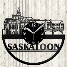 Saskatoon City Vinyl  Clock 