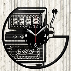 Slot Machine Vinyl Clock 