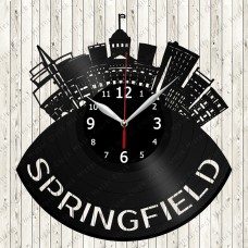 Springfield  City Vinyl  Clock 